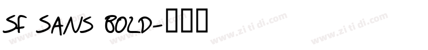 SF Sans Bold字体转换